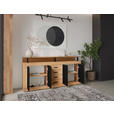 SIDEBOARD  in 195/88/38 cm  - Anthrazit/Schwarz, KONVENTIONELL, Holzwerkstoff/Kunststoff (195/88/38cm) - Xora