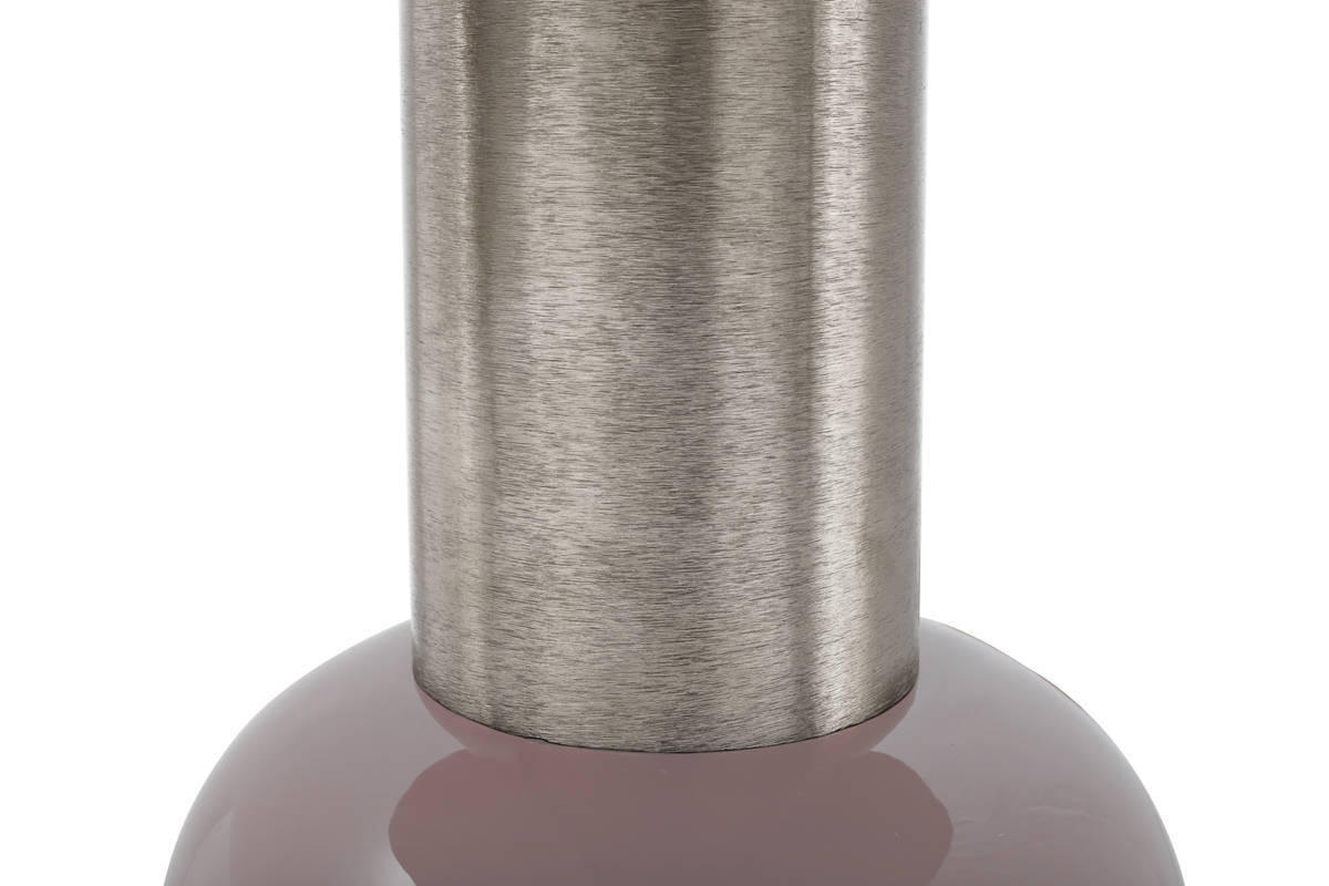 BEISTELLTISCH Silberfarben, Altrosa rund  - Silberfarben/Altrosa, Trend, Metall (50/52cm) - Kayoom