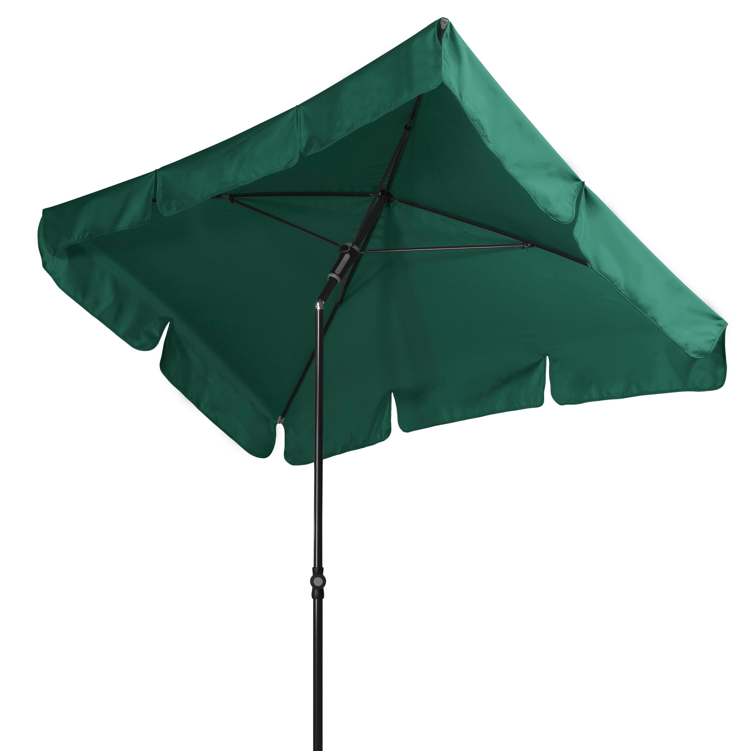 SONNENSCHIRM 225x120 cm  - Dunkelgrün/Anthrazit, Basics, Textil/Metall (225/120cm) - Doppler