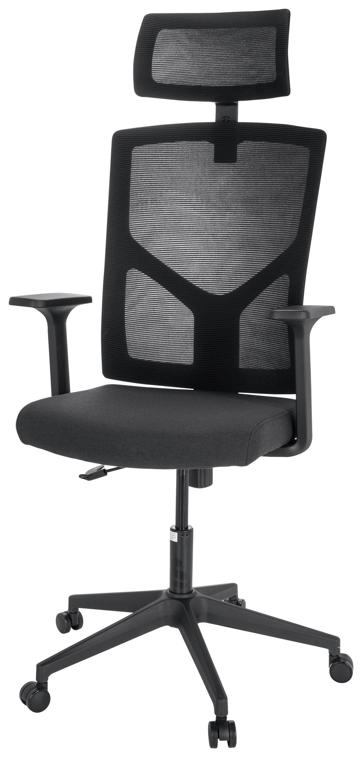 VRTLJIVI STOL tekstil črna  - črna, Moderno, umetna masa/tekstil (68/131/68cm) - MID.YOU