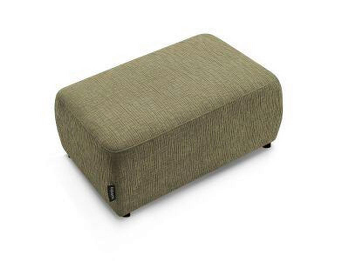 HOCKER ATILLA Struktur Grün  - Schwarz/Grün, MODERN, Kunststoff/Textil (92/44/48cm)