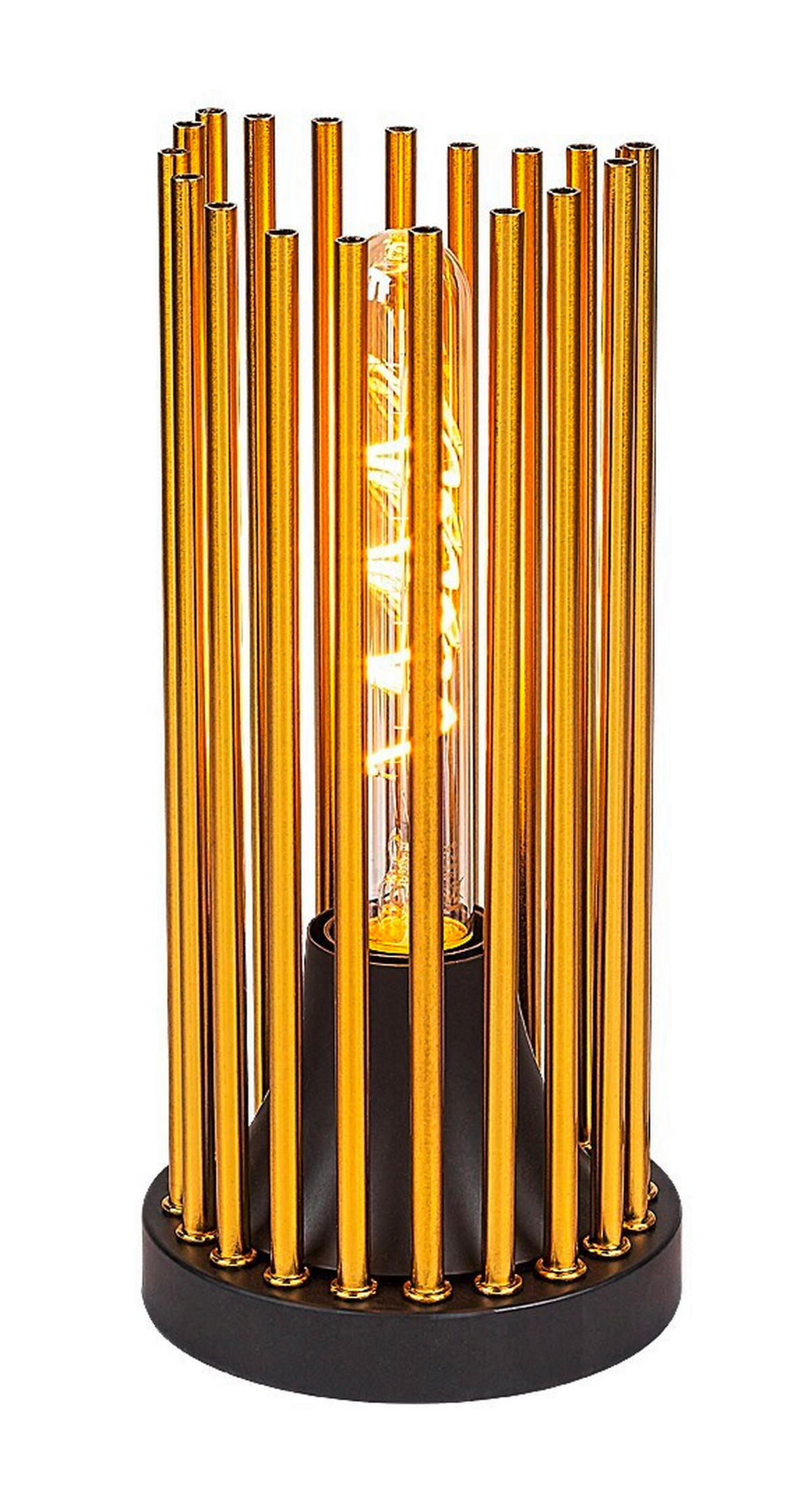STONA LAMPA - bakarna/crna, Dizajnerski, metal (12/26cm)