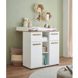 WICKELKOMMODE 89,2/100,2/70 cm  - Eiche Artisan/Weiß, Basics, Holzwerkstoff/Kunststoff (89,2/100,2/70cm) - My Baby Lou