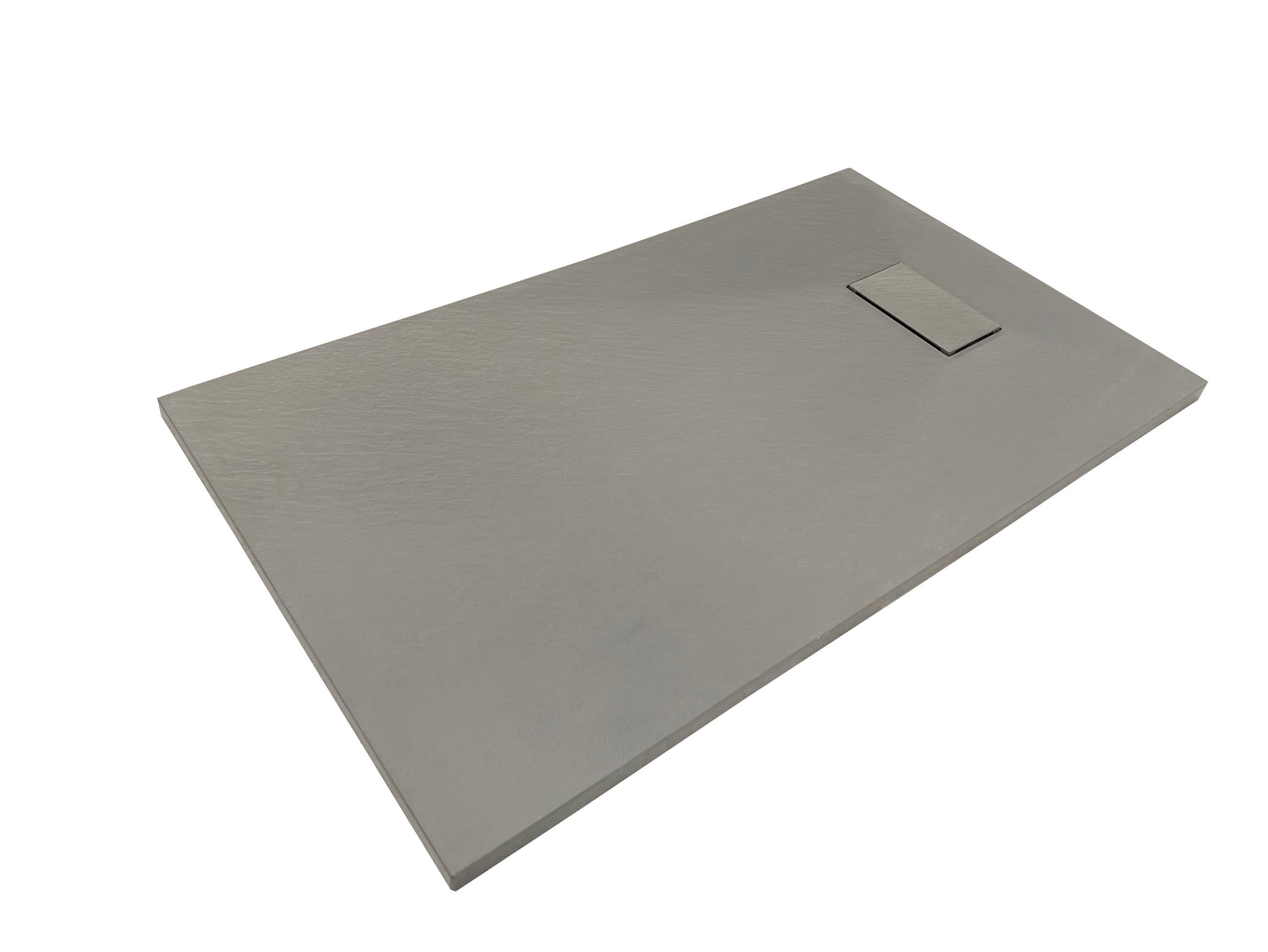 DUSCHTASSE Grau  Antirutschbeschichtung  - Grau, Basics, Kunststoff (80/2,6/80cm)