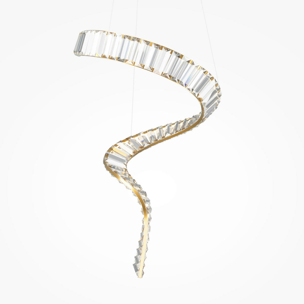 PENDELLEUCHTE Krone 45/374 cm  - Messingfarben, Design, Metall (45/374cm) - MAYTONI