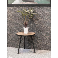 KLUB STOČIĆ  crna, boja hrasta  - boja hrasta/crna, Moderno, metal/pločasti materijal (50/52cm) - Carryhome