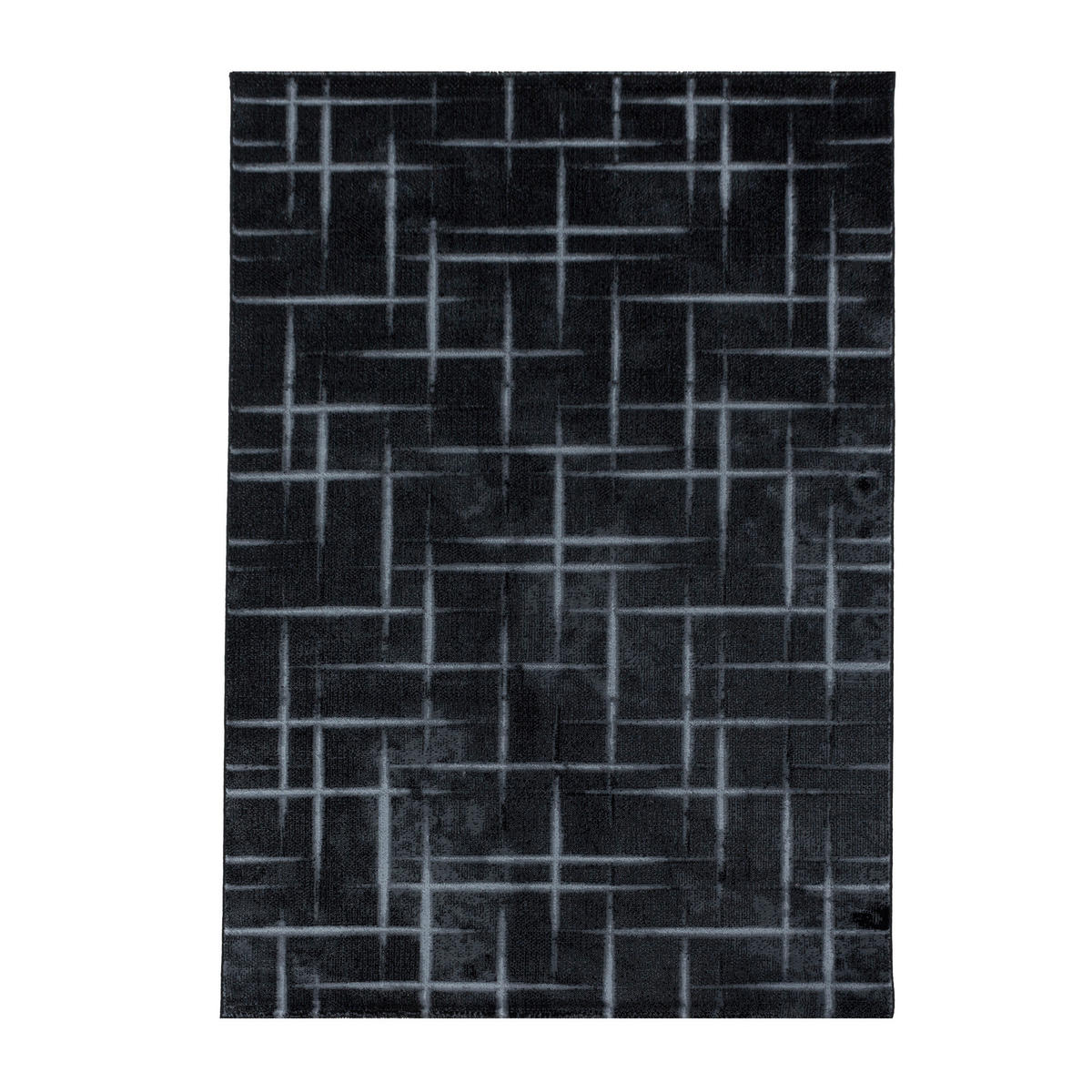 VÄVD MATTA 120/170 cm Costa 3521 Black  - svart, Design, textil (120/170cm)