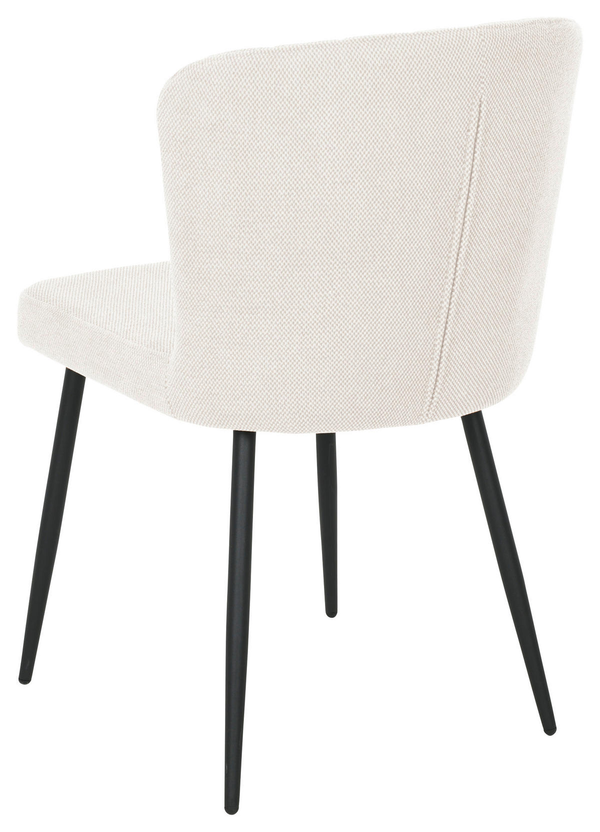 VIERFUßSTUHL  in Eisen Leinenoptik Holz, Metall, Textil  - Beige/Schwarz, KONVENTIONELL, Holz/Textil (52/82/60cm) - P & B