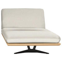 OTTOMANE in Echtleder Weiss  - Weiss/Beige, Design, Leder/Holz (114/92/165cm) - Dieter Knoll