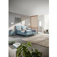 BOXSPRINGBETT 180/200 cm  in Hellblau  - Alufarben/Hellblau, KONVENTIONELL, Textil (180/200cm) - Dieter Knoll