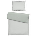 WENDEBETTWÄSCHE 2-teilig Flanell 140/200 cm  - Weiß/Grün, KONVENTIONELL, Textil (140/200cm) - Esposa