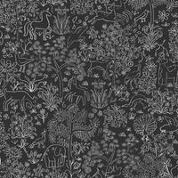 VLIESTAPETE - Schwarz/Weiß, Basics, Papier/Kunststoff (52/1000cm)