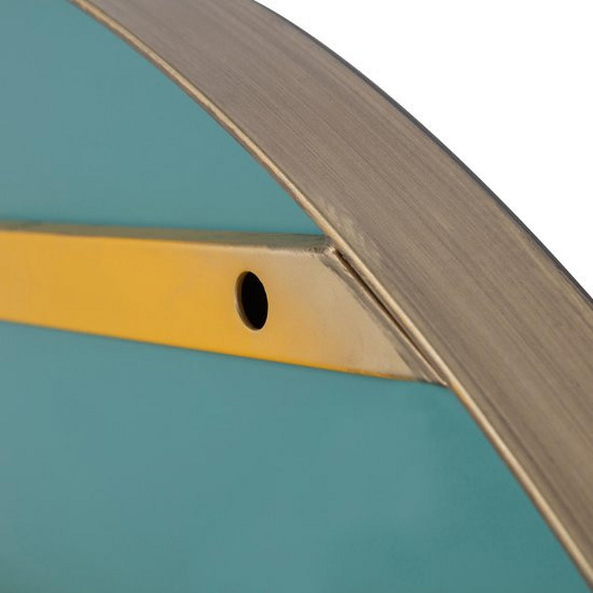 WANDSPIEGEL Goldfarben  - Goldfarben, Basics, Glas/Metall (115/115/5cm) - Livetastic