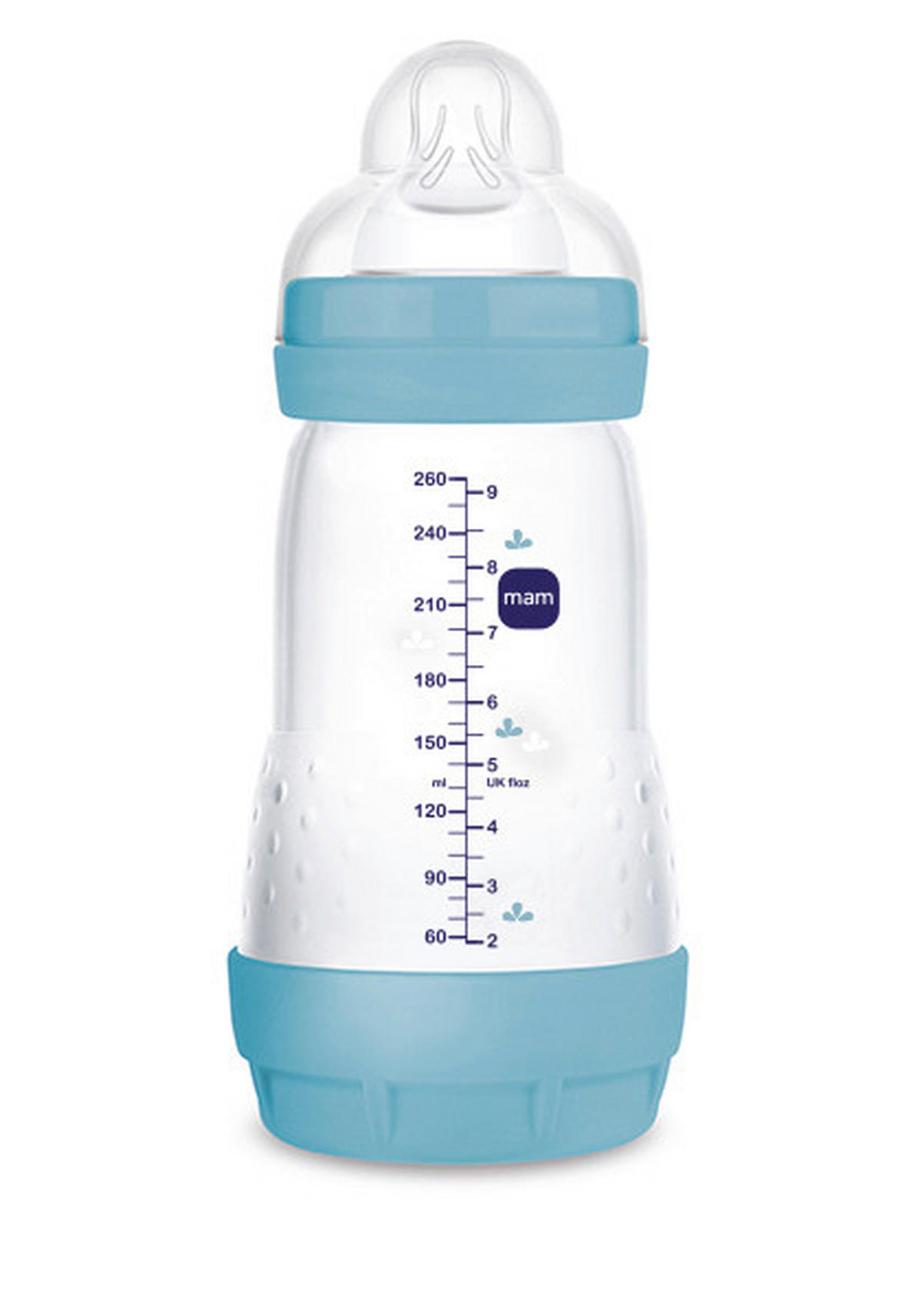 WEITHALSFLASCHE MAM EASY START 260 ml  - Blau, Basics, Kunststoff (260ml) - MAM