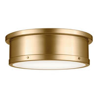 DECKENLEUCHTE Kichler 14,6/45,7 cm  - Goldfarben, Design, Glas/Metall (14,6/45,7cm) - Elstead Lighting
