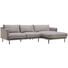 WOHNLANDSCHAFT in Textil Grau - Schwarz/Grau, Design, Textil/Metall (285/161cm) - Lomoco WOHNLANDSCHAFT in Textil Grau - Schwarz/Grau, Design, Textil/Metall (285/161cm) - Lomoco