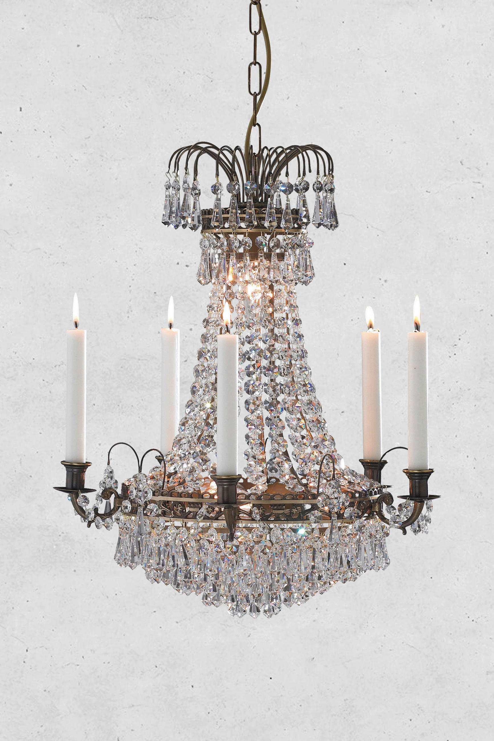 KRONLEUCHTER LÄCKÖ 48/58/48 cm   - Messingfarben, Basics, Metall (48/58/48cm) - Markslöjd
