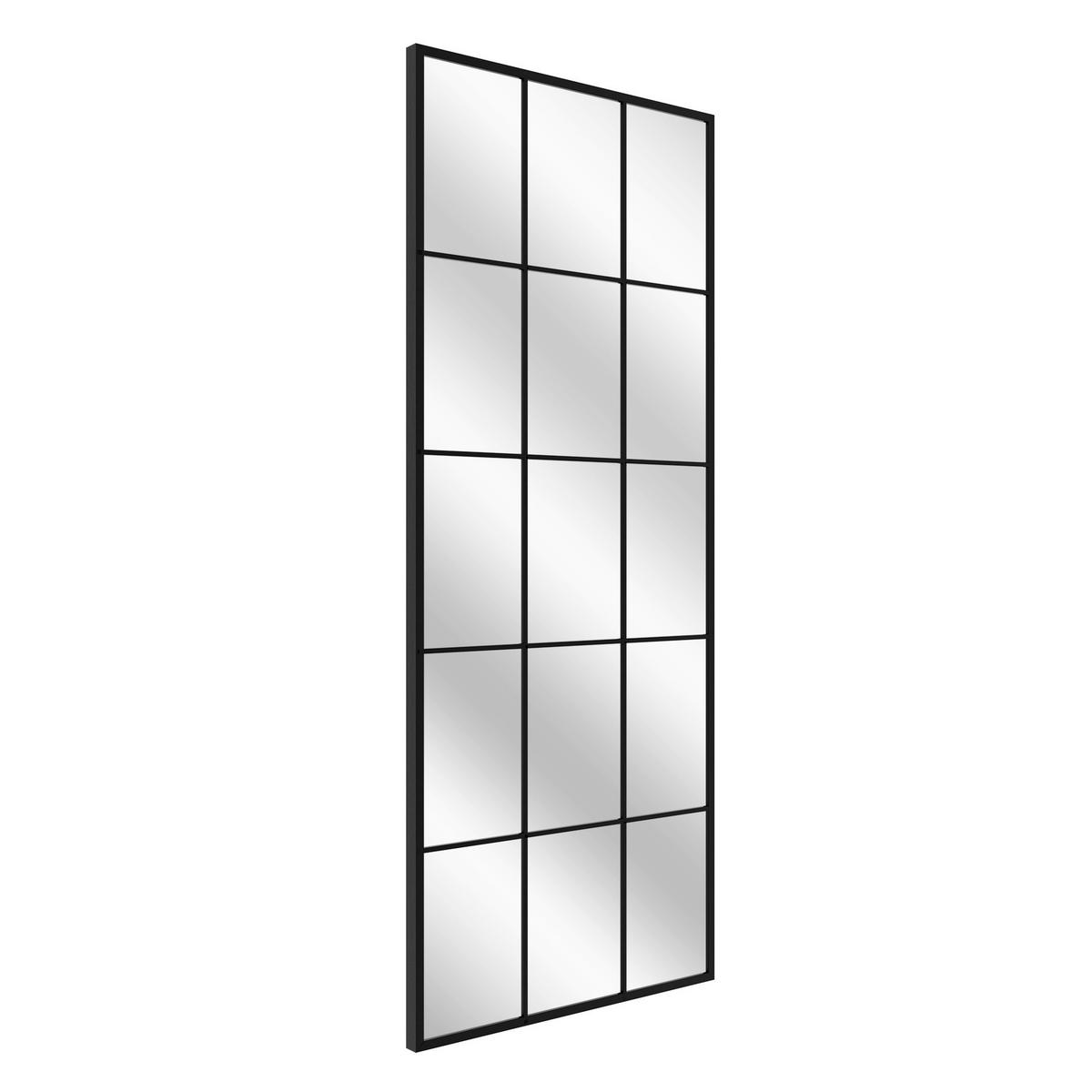 DEKOSPIEGEL  60/150 cm   in rechteckig  - Schwarz, Basics, Glas/Holz (60/150cm)