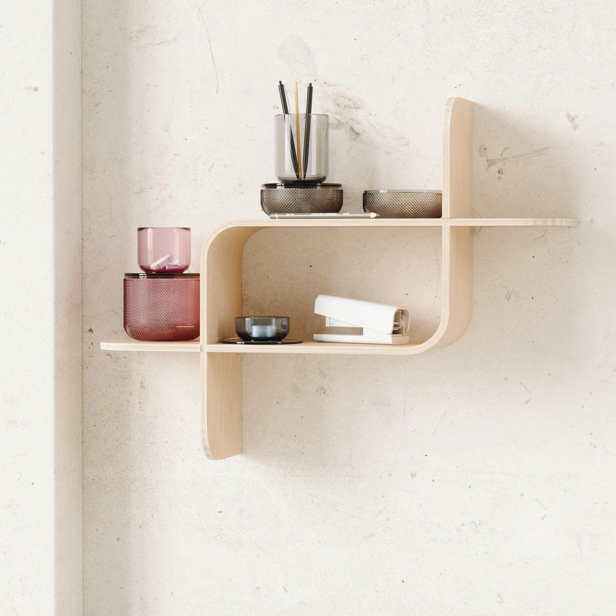 VÄGGHYLLPLAN 15,2/46,9/52,2 cm  - naturfärgad, Design, trä (15,2/46,9/52,2cm) - Umbra