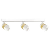 BODOVÉ SVÍTIDLO, max LED 8W W/GU10, 45/6/12,4 cm - bílá, Konvenční, kov (45/6/12,4cm)
