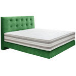BOXSPRINGBETT 180/200 cm  in Grün  - Grün, KONVENTIONELL, Holz/Textil (180/200cm) - Dieter Knoll