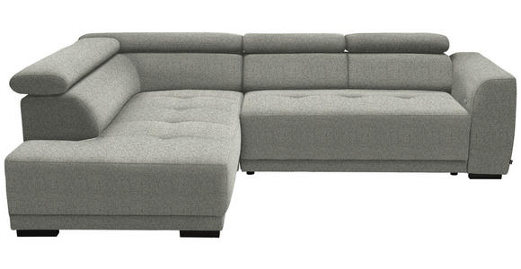 ECKSOFA in Struktur Greige 205/284 cm - Greige/Schwarz, Design, Kunststoff/Textil (205/284cm) - Xora