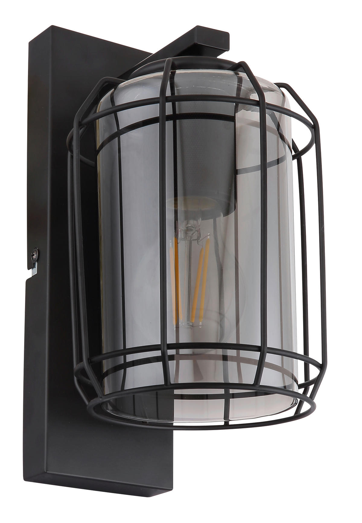 WANDLEUCHTE - Schwarz, Basics, Glas/Metall (13/16,5/25cm) - Globo