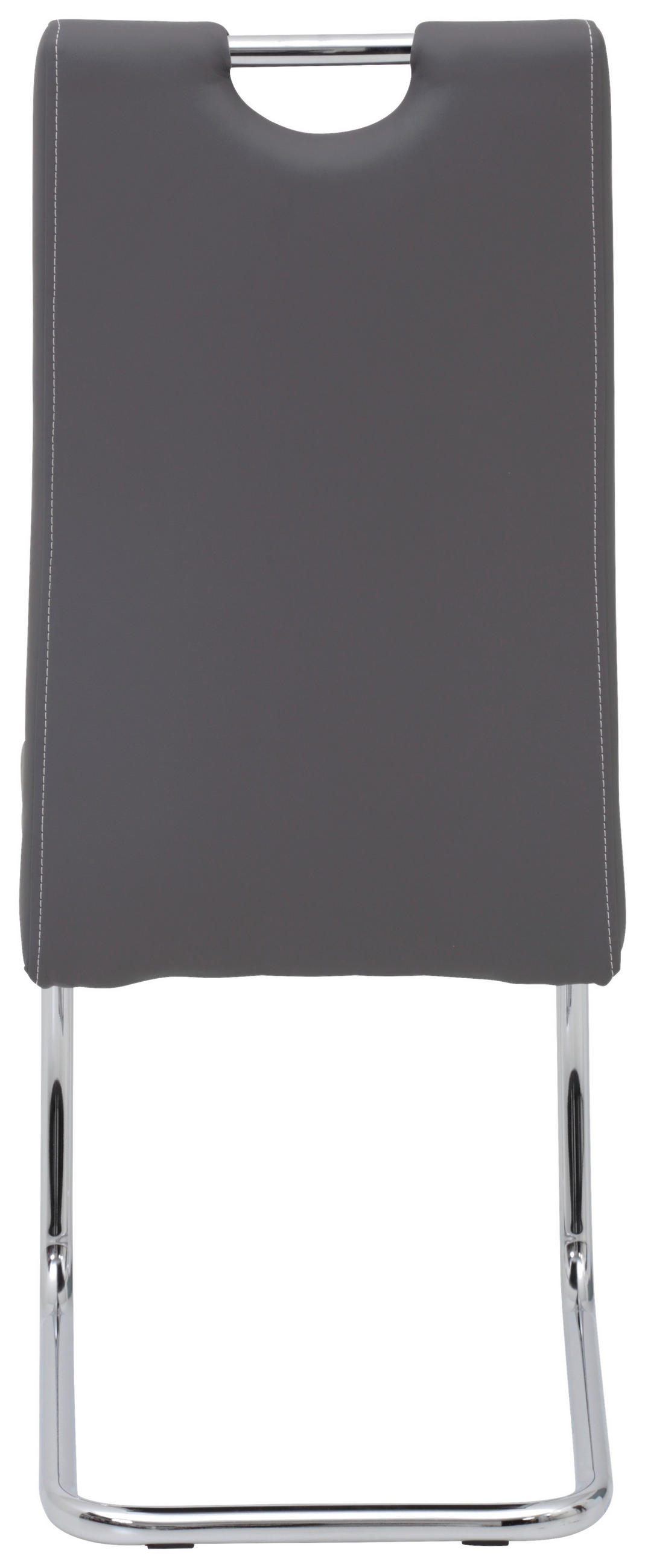 SCHWINGSTUHL  in Lederlook  - Chromfarben/Weiß, Design, Textil/Metall (43/98/59cm) - Carryhome