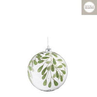 KROGLICA ZA BOŽIČNO JELKO - zelena, Basics, steklo (15/15/15cm) - X-Mas