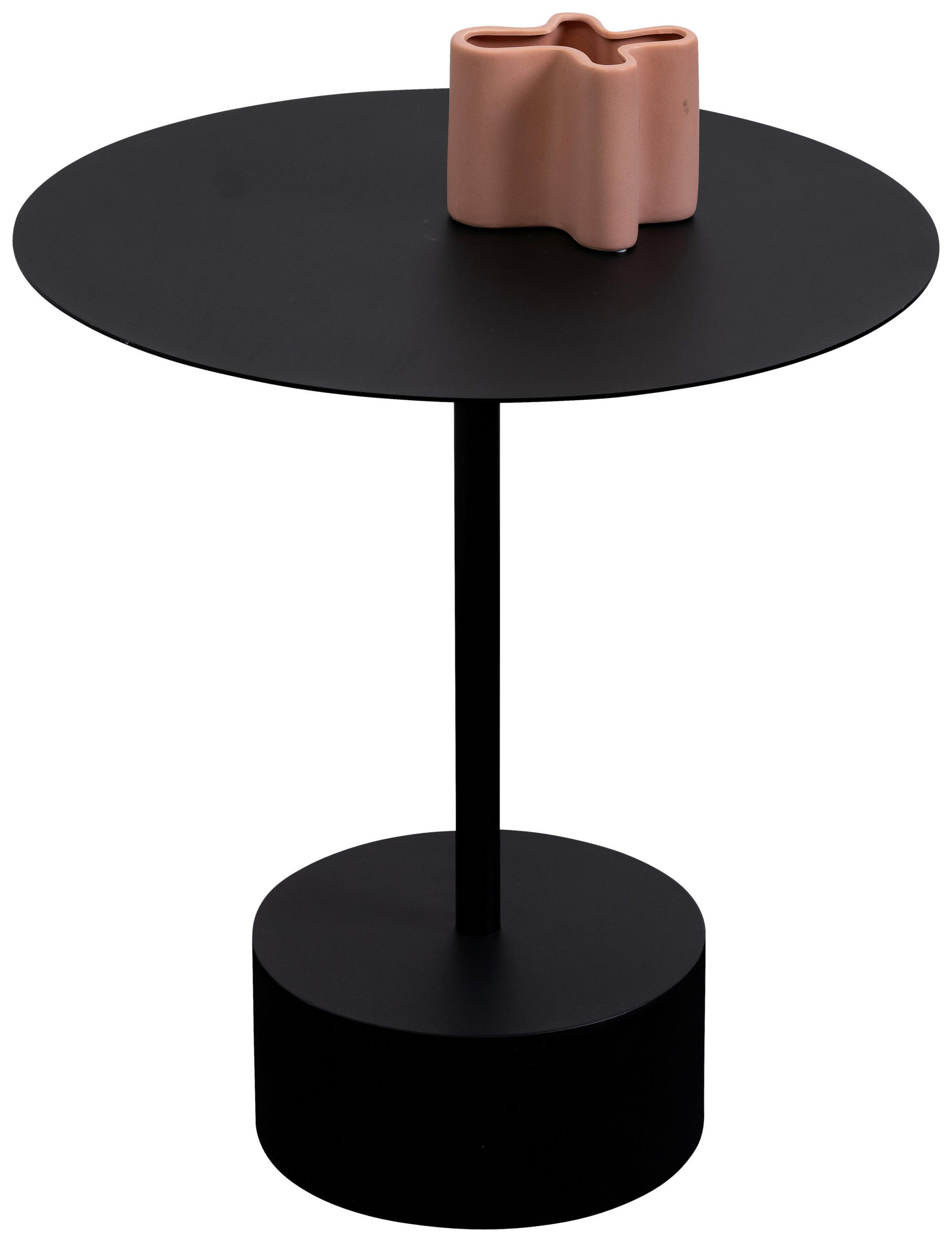BEISTELLTISCH 50/50/50 cm Schwarz rund  - Schwarz, Design, Metall (50/50/50cm)