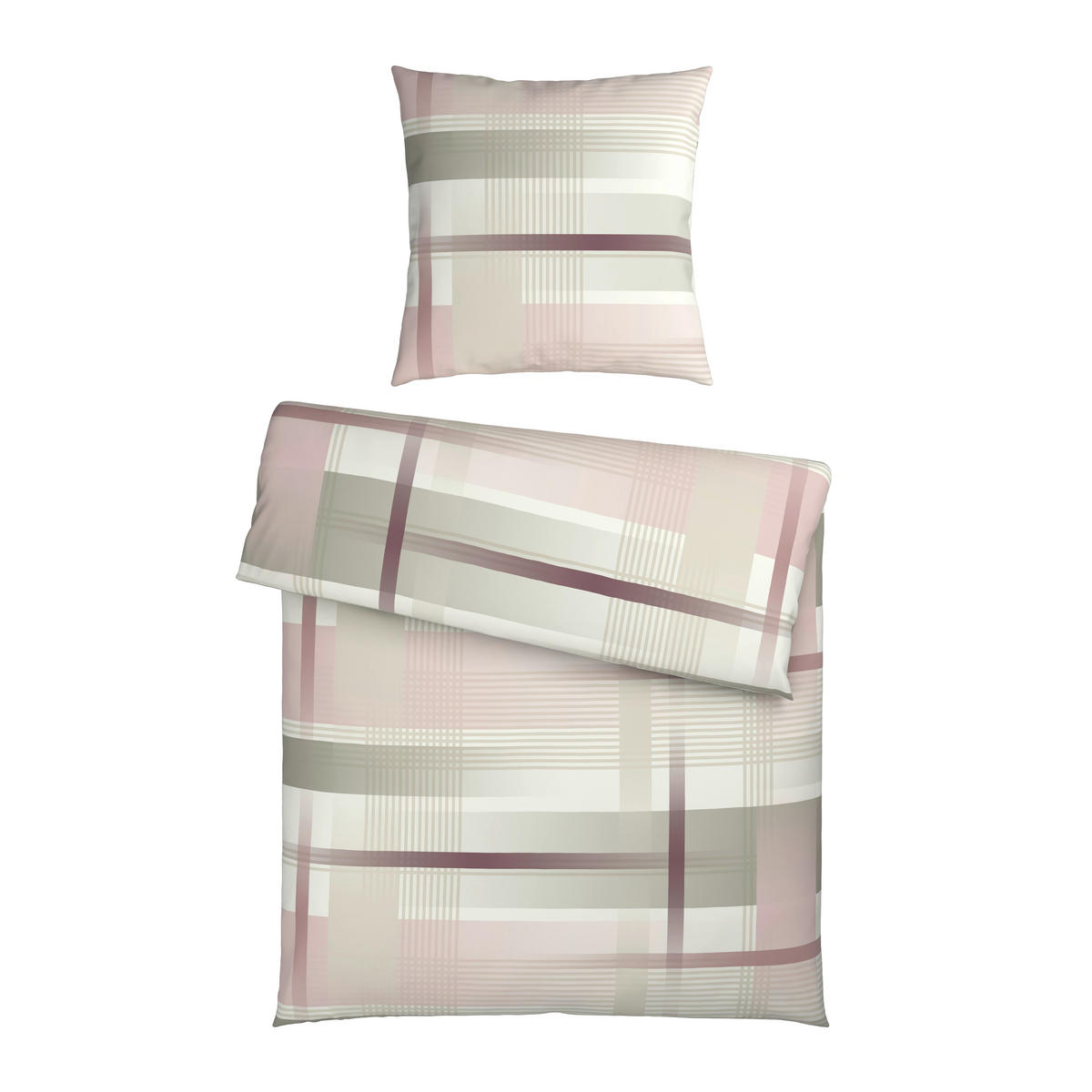 BETTWÄSCHE Flanell 135/200 cm  - Rosa, Textil (135/200cm) - Novel