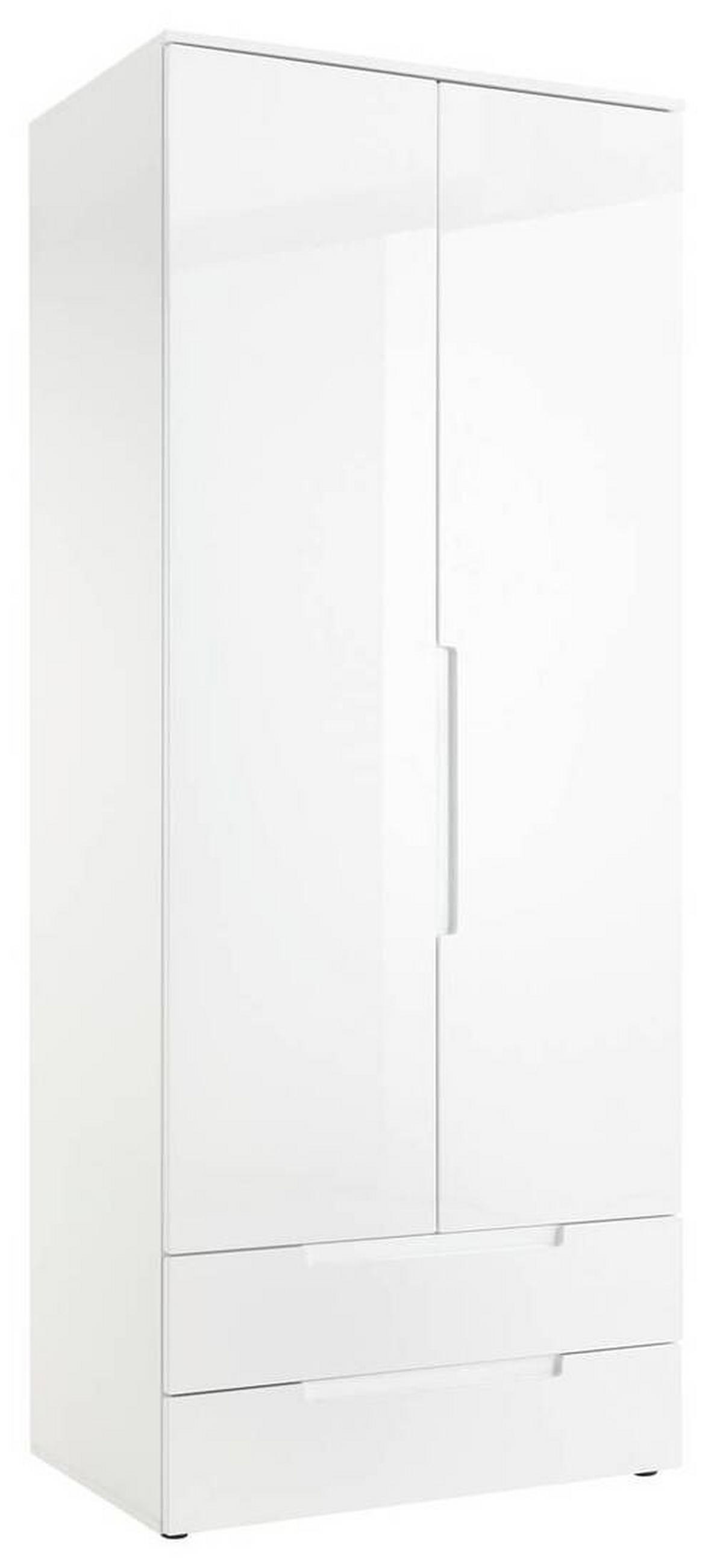 DREHTÜRENSCHRANK 84/208/57 cm 2-türig Weiß  - Eichefarben/Weiß, MODERN, Holzwerkstoff (84/208/57cm) - MID.YOU