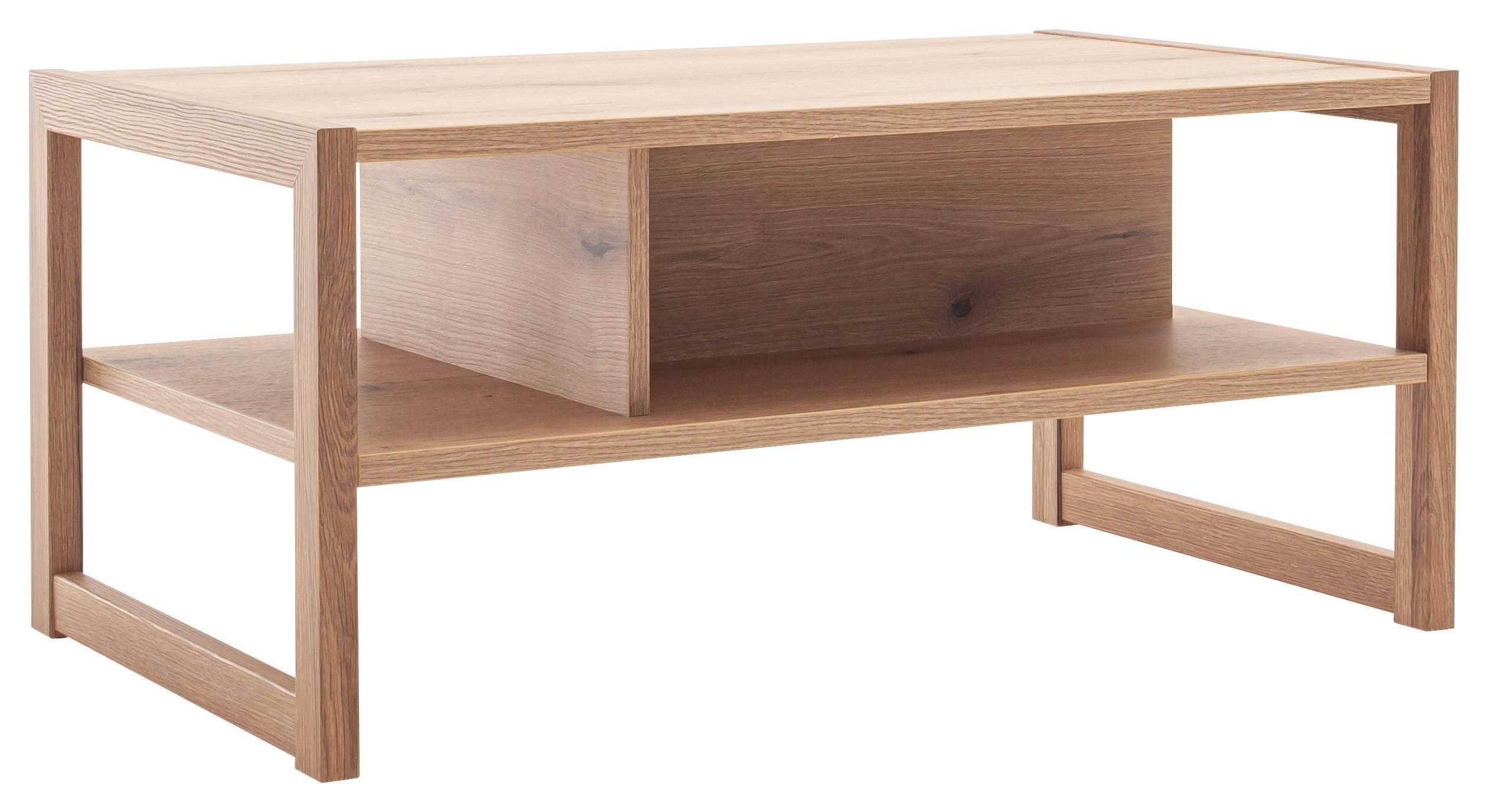 COUCHTISCH in Holzwerkstoff 95/55/43 cm  - Eichefarben, Design, Holzwerkstoff (95/55/43cm) - Hom`in