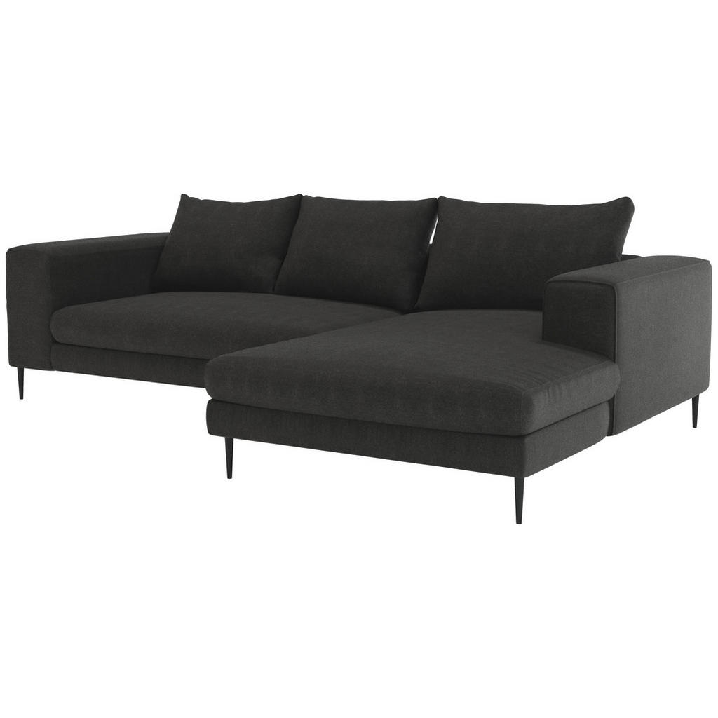 Thumbnail - Trendmanufaktur Eckschlafsofa Aurora, Graphit, Textil, 4-Sitzer, Füllung: Schaumstoff, Silikon, 295x170 cm, seitenverkeh...