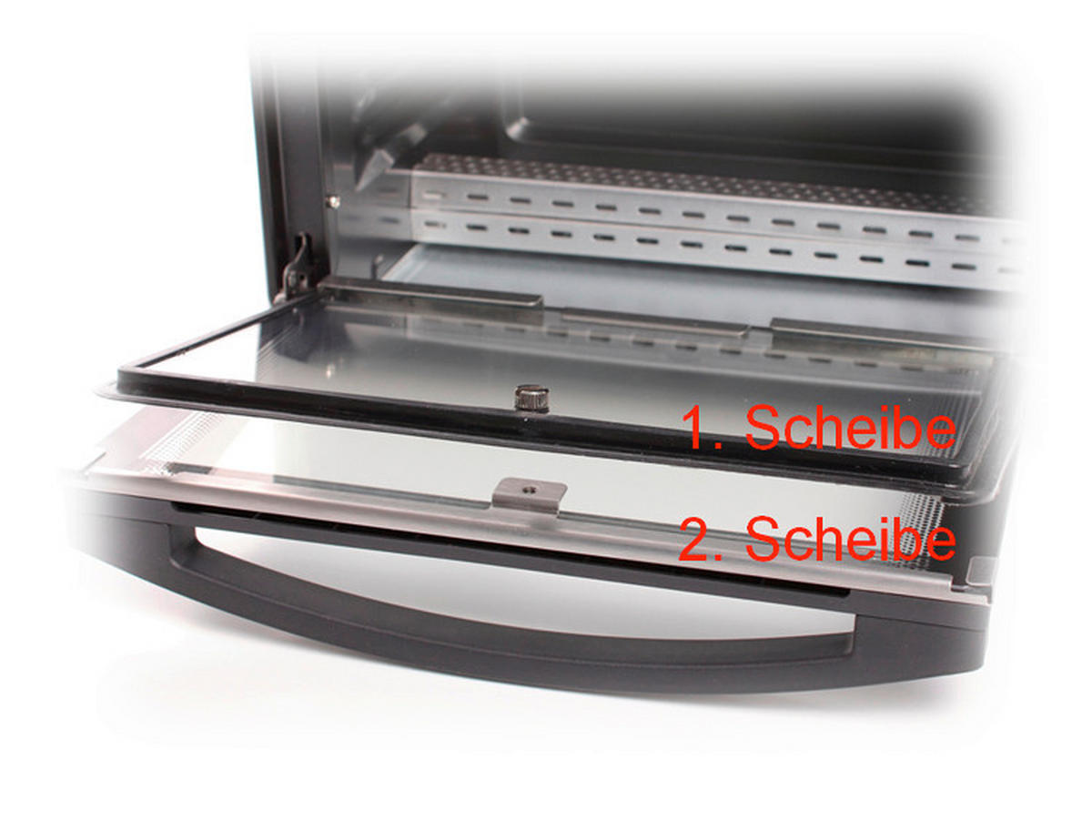 MINIBACKOFEN  - Schwarzchrom, Basics, Metall (39/23/27.5cm) - Rommelsbacher