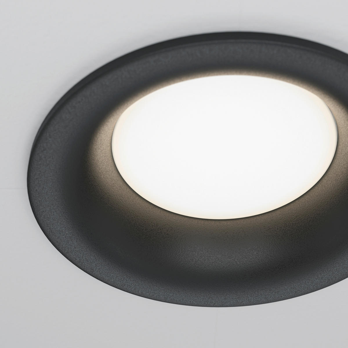 DECKENLEUCHTE Downlight 8,5/3 cm  - Schwarz, Design, Metall (8,5/3cm) - MAYTONI