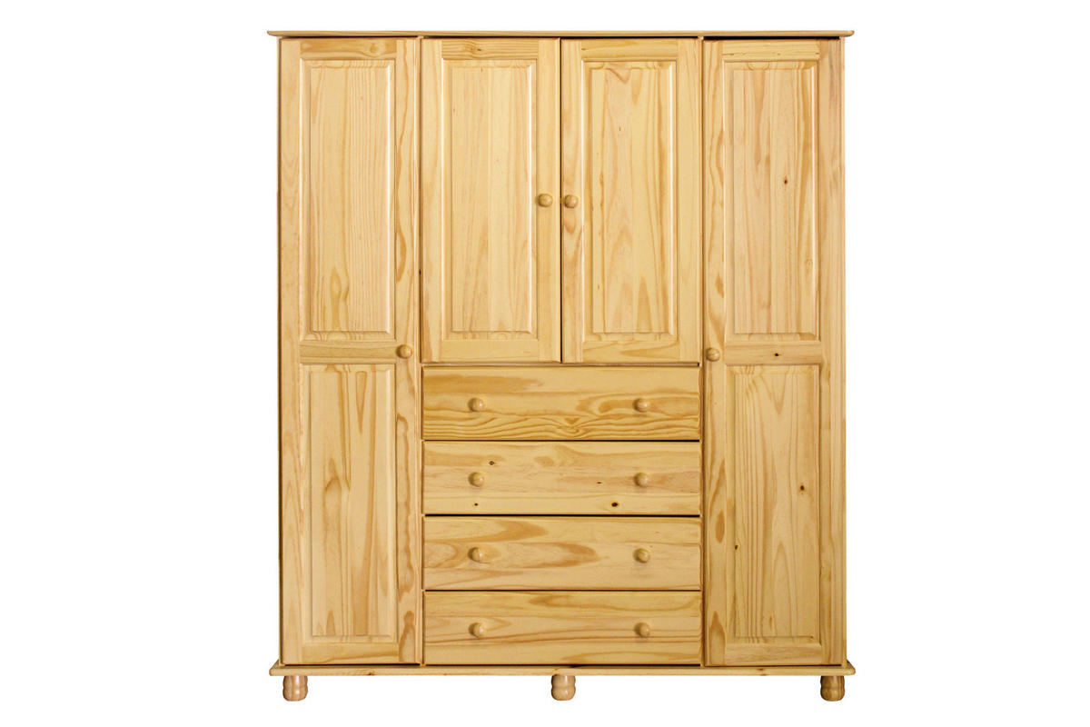 DREHTÜRENSCHRANK  in Naturfarben  - Naturfarben, Natur, Holz (156/177/52cm) - Livetastic
