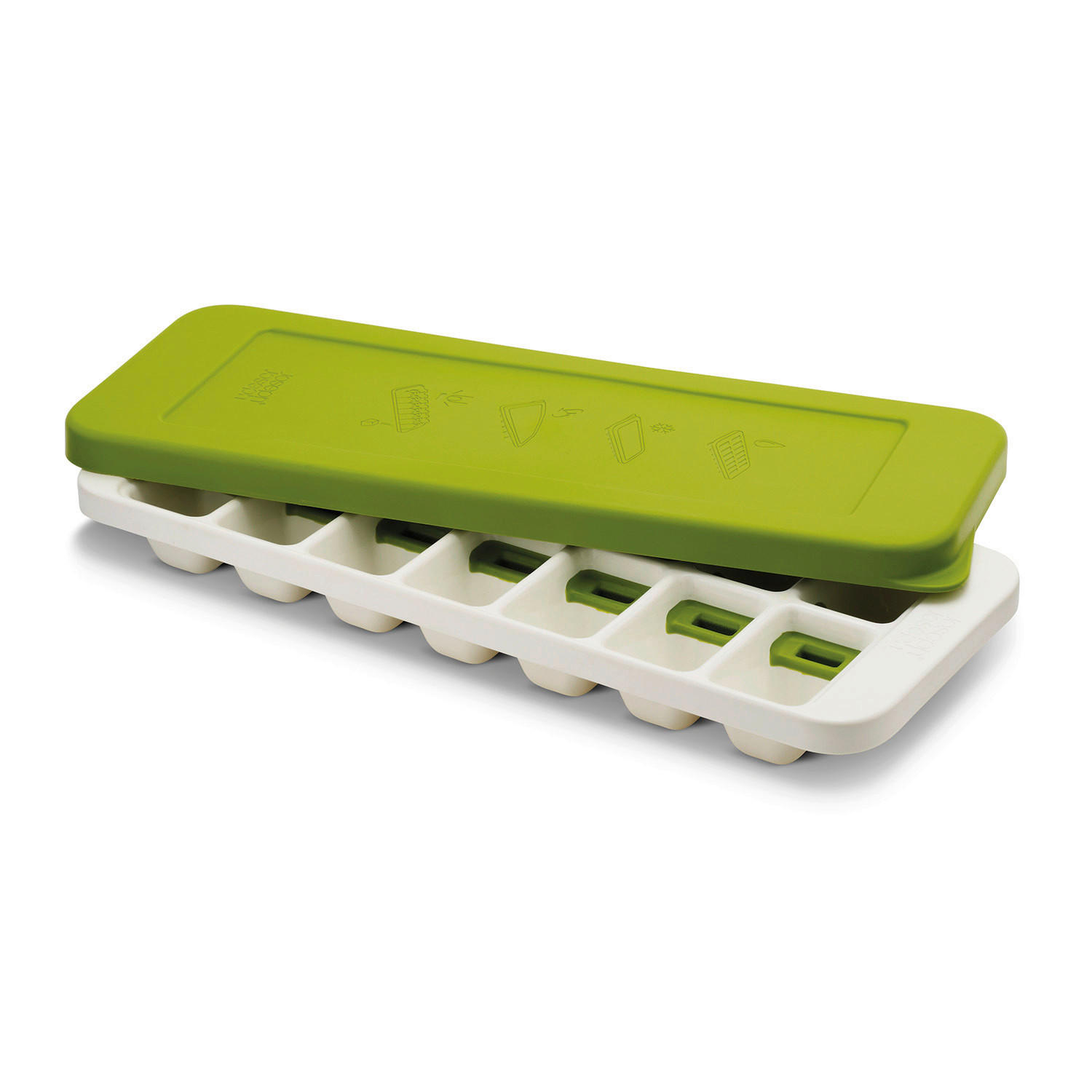 KALUP ZA KOCKE LEDA  - bijela/zelena, Basics, plastika (31/13/4cm) - Joseph Joseph