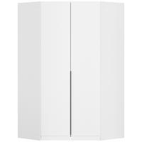 ECKKLEIDERSCHRANK 117/229/117 cm  - Weiß/Grau, MODERN, Holzwerkstoff (117/229/117cm) - Rauch Möbel