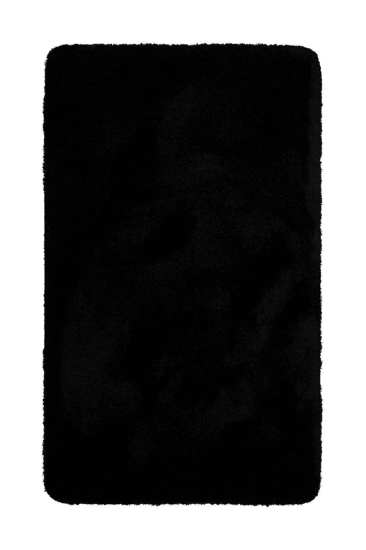 BADTEPPICH Schwarz 80/150 cm  - Schwarz, Basics, Textil (80/150cm) - WECON HOME