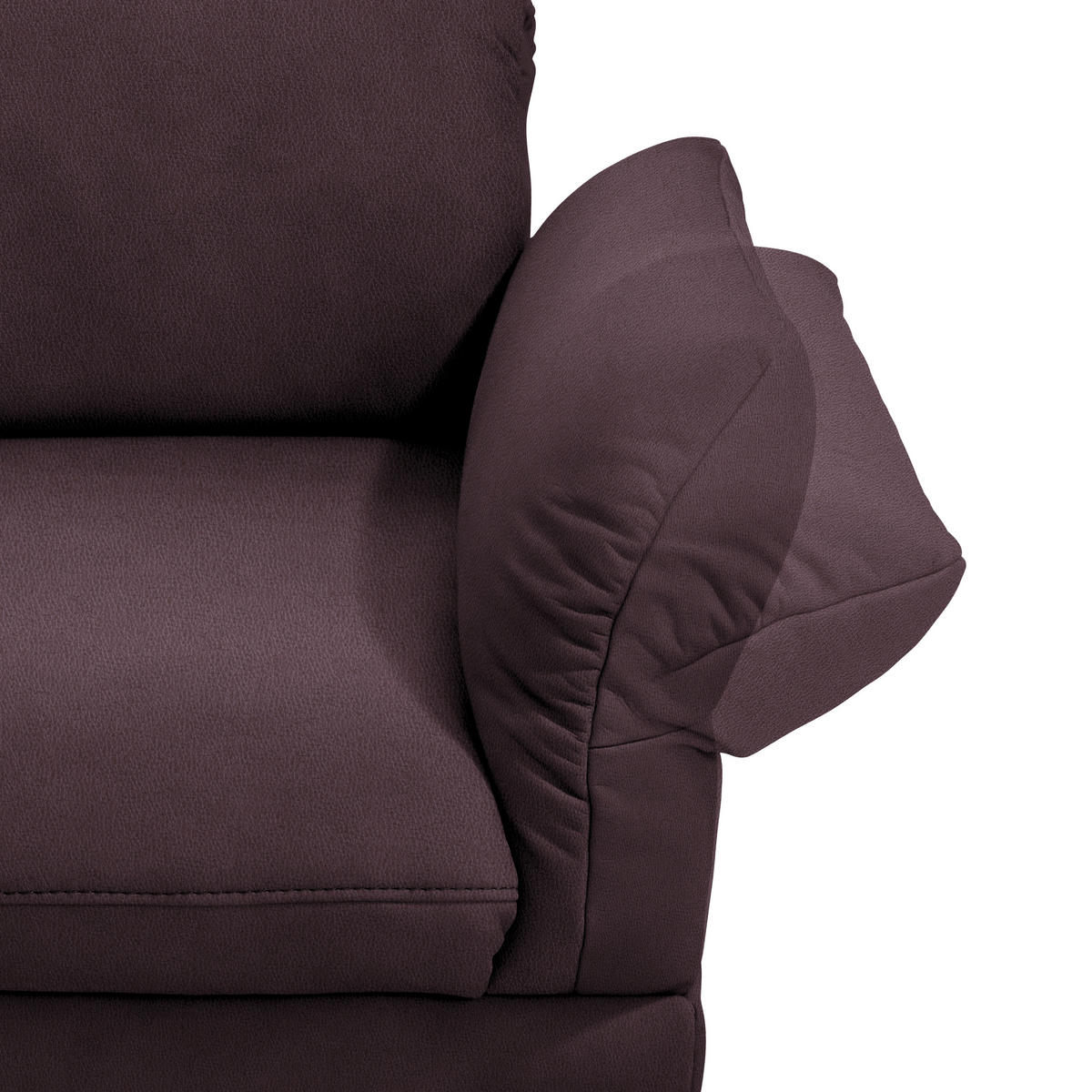 ECKSOFA in Echtleder Dunkelbraun  - Anthrazit/Dunkelbraun, Design, Leder/Metall (173/308cm) - Joop!