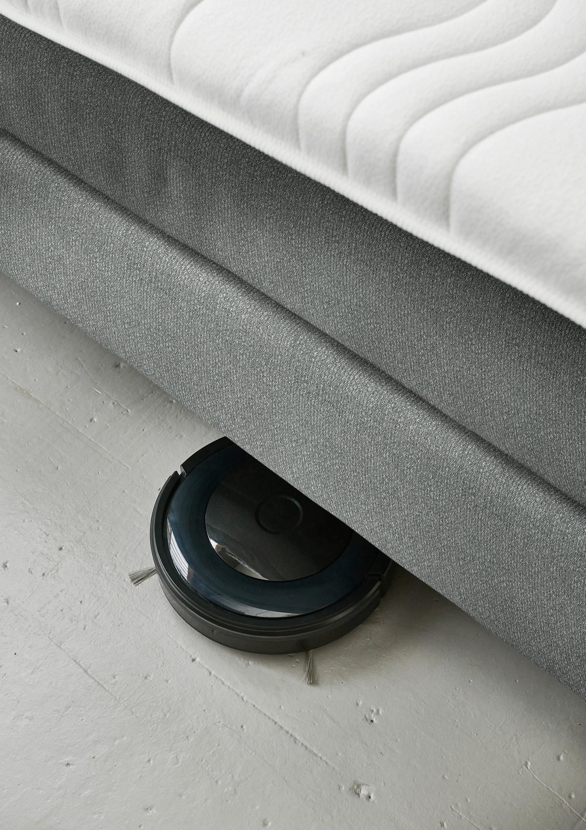 BOXSPRINGBETT 180/200 cm  in Grau  - Schwarz/Grau, MODERN, Kunststoff/Textil (180/200cm) - Beldomo - Sleep