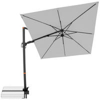 AMPELSCHIRM  210/210 cm  - Anthrazit/Hellgrau, Basics, Textil/Metall (210/210cm) - Doppler