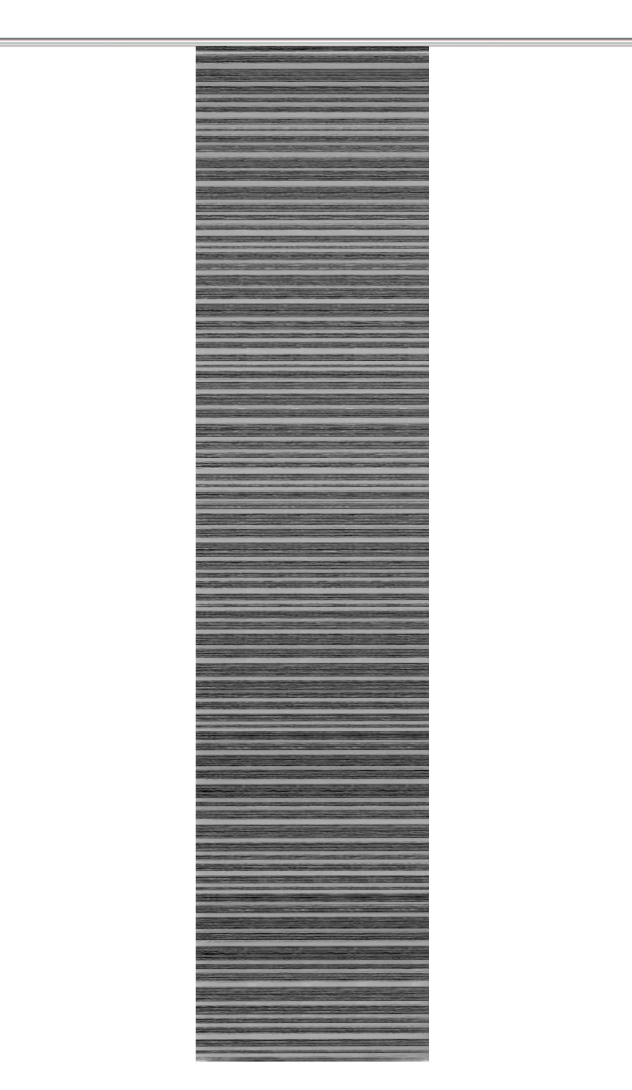 FLÄCHENVORHANG   blickdicht  60/245 cm   - Anthrazit, Design, Textil (60/245cm)