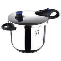 SCHNELLKOCHTOPF  9 l 24 cm  - Silberfarben/Schwarz, Basics, Kunststoff/Metall (24cm)