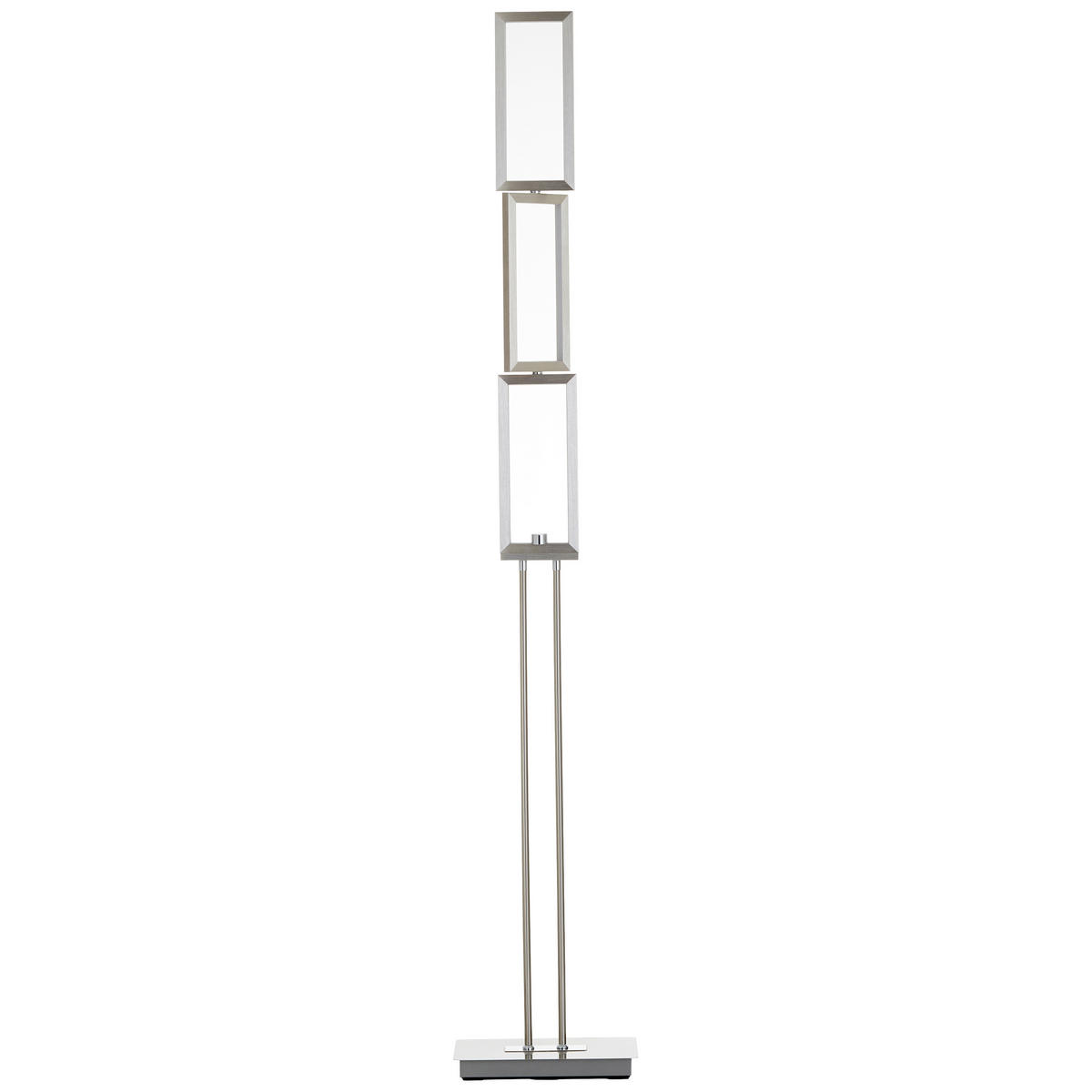 LED-STEHLEUCHTE 27/15/157 cm    - Alufarben, Design, Kunststoff/Metall (27/15/157cm) - Brilliant