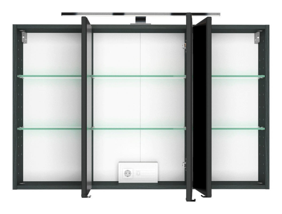 BADRUM 100 cm  - vit/grå, Basics, trämaterial/keramik (100cm) - Held