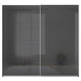 SCHWEBETÜRENSCHRANK  in Grau  - Alufarben/Grau, KONVENTIONELL, Glas/Holzwerkstoff (225/210/62cm) - Xora