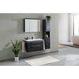BADEZIMMER 3-teilig  in 90 cm  - Chromfarben/Weiß, Basics, Glas/Keramik (90cm) - Novel