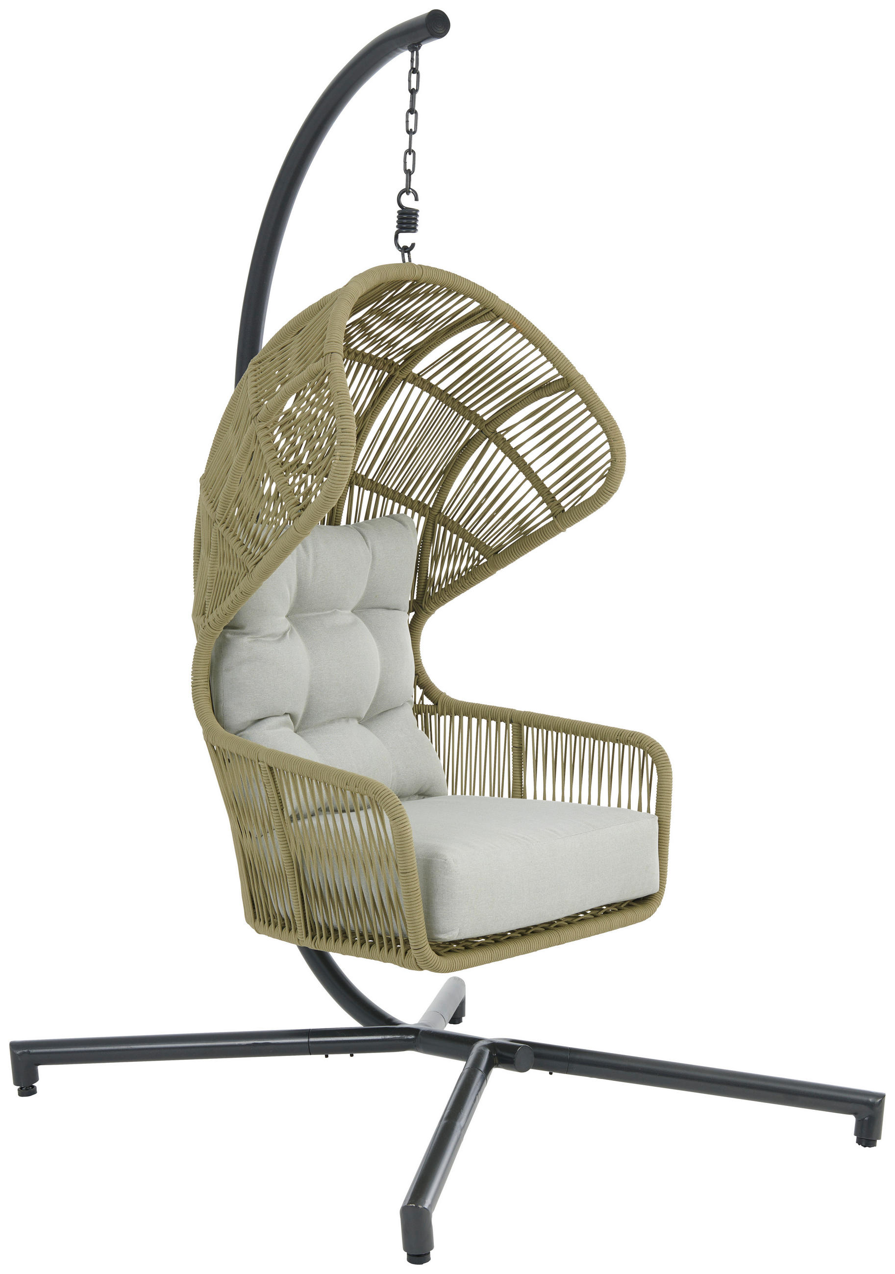 Hängesessel mit Gestell Paris Mit Sitz- und Rückenkissen
